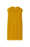 Burberry Ekd-embroidered Mesh Dress In Sunflower