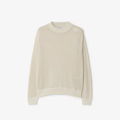 BURBERRY BURBERRY COTTON MESH SWEATER