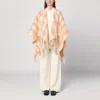 Burberry Check Pattern Wool And Cashmere Cape In Multi