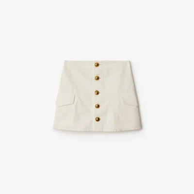 BURBERRY BURBERRY COTTON MINI SKIRT