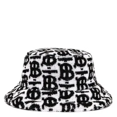 BURBERRY BURBERRY COTTON MONOGRAM JACQUARD BUCKET HAT