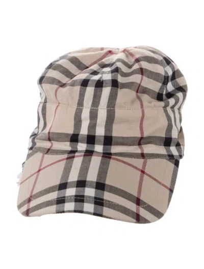 Pre-owned Burberry Cotton Neutral  London Baseball Cap In Neutrals