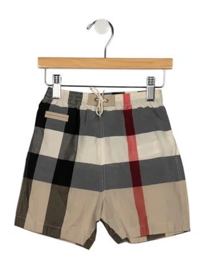 Pre-owned Burberry Babies' Cotton Neutral Shorts With Drawstring And Elastic Waist