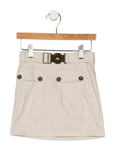 Pre-owned Burberry Babies' Cotton Neutral Skirt With Zip Closure