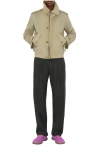 Burberry Wool Tailored Trousers In Green