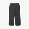 Burberry Cotton-blend Tailored Trousers In Cinder