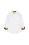 Burberry Cotton Oxford Shirt In White