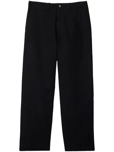 Burberry Cotton Pants In Black