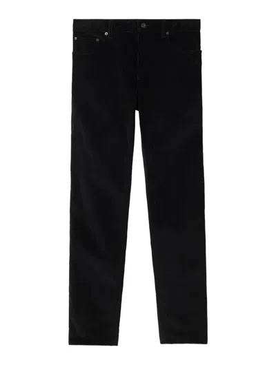 Burberry Cotton Pants In Black