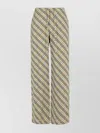 Burberry Cotton Pants Checked Pattern Trousers