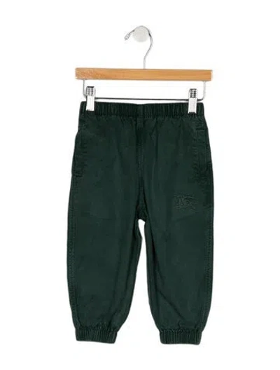Pre-owned Burberry Babies' Cotton Pants In Green