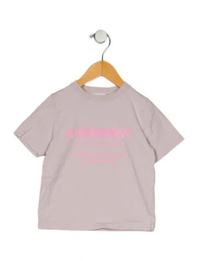 Pre-owned Burberry Babies' Cotton Pink Short Sleeve T-shirt
