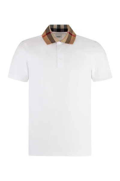 BURBERRY BURBERRY COTTON PIQUÉ POLO SHIRT