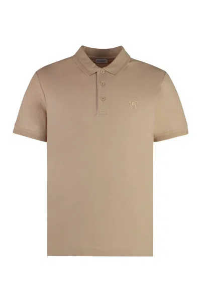 Burberry Men's Cotton-piquã© Polo Shirt In Beige