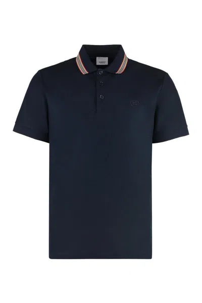 Burberry Cotton-piqué Polo Shirt In Black