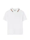 Burberry Polo Shirt Kids Color Beige In White