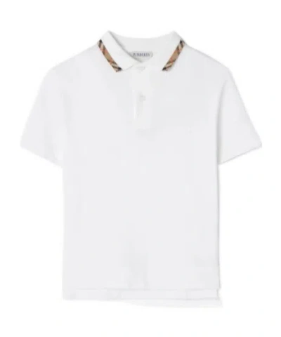 BURBERRY BURBERRY KIDS CHECK COLLAR POLO SHIRT
