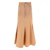 Burberry Cotton Pleated Maxi Skirt