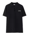 Burberry Cotton Polo Shirt In Black