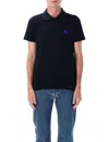 Burberry Black Cotton Clothing T-shirts And Polos In Blue