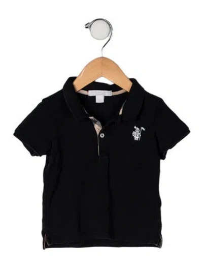 Pre-owned Burberry Babies' Cotton Polo Shirt In Blue