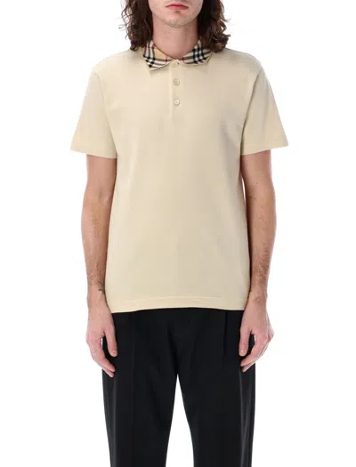 Burberry Cotton Polo Shirt In Brown