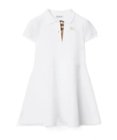 Burberry Cotton Polo Shirt Dress In Brown