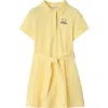 Burberry Cotton Polo Shirt Dress In Sherbet