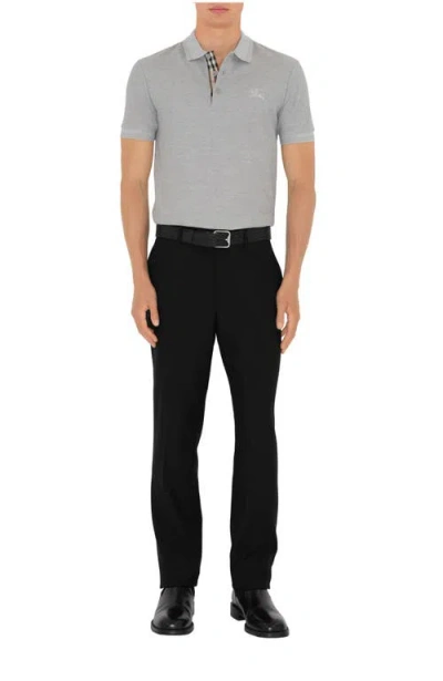 Burberry Cotton Polo Shirt In Gray