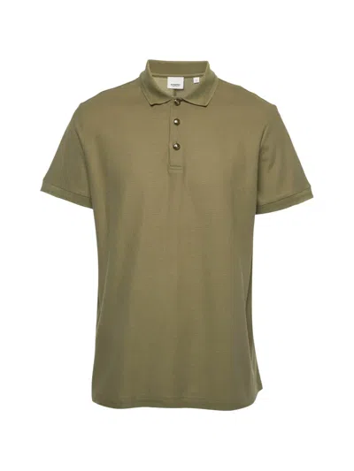 Pre-owned Burberry Cotton Polo Shirt In Green