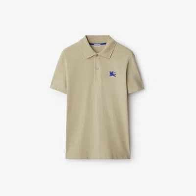 Burberry Men's Ekd Logo Polo Shirt In Lichen