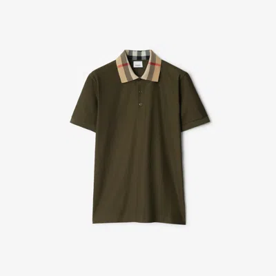 Burberry Cotton Polo Shirt In Loch