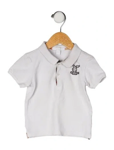 Pre-owned Burberry Babies' Cotton Polo Shirt In Neutral