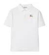 Burberry Cotton Polo Shirt In White