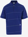 BURBERRY BURBERRY COTTON POLO SHIRT WITH STRIPED PATTERN