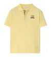 Burberry Cotton Polo Shirt In Yellow