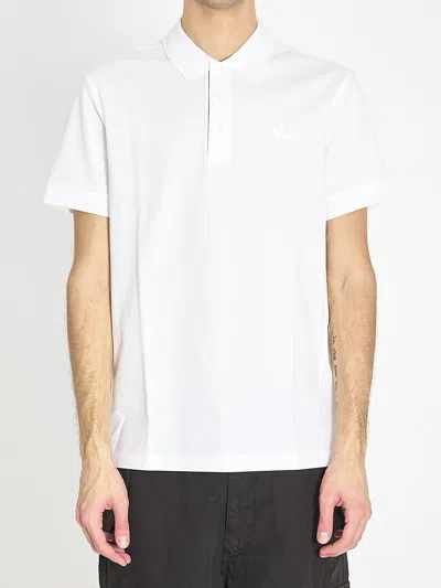 Burberry Cotton Polo In White