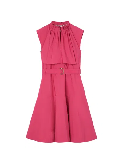 Burberry Cotton Poplin Dress In Pink