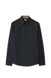 Burberry Sherfield Equestrian Knight Stretch Cotton Poplin Button-up Shirt