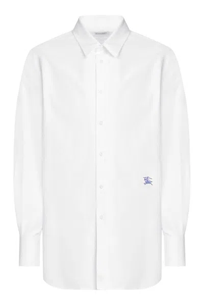 Burberry Cotton Poplin Shirt In White