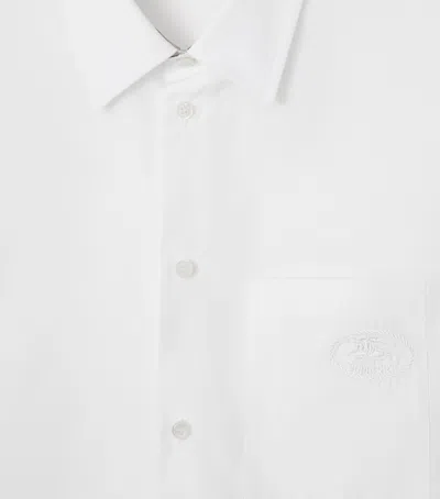 Burberry Cotton Poplin Shirt In White
