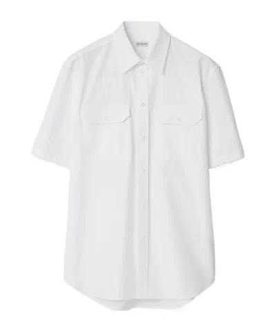 Burberry Cotton Poplin Shirt In White