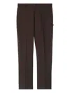 Burberry Slim Fit Cotton Chino Trousers Clothing In Brown