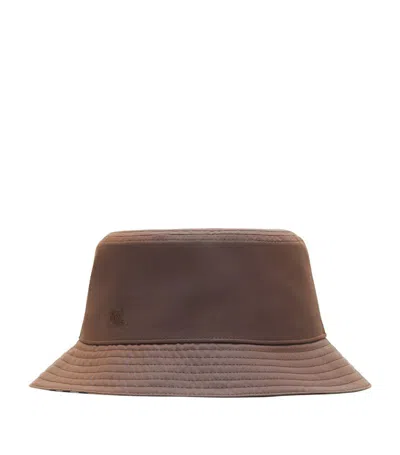 Burberry Cotton Reversible Bucket Hat In Neutrals