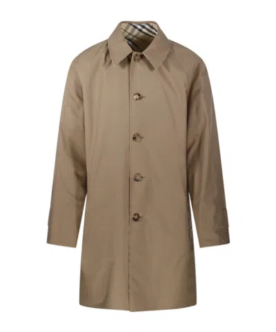 Burberry Cotton Reversible Trench Coat In Brown