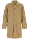 Burberry Reversible Gabardine Car Coat In Nude
