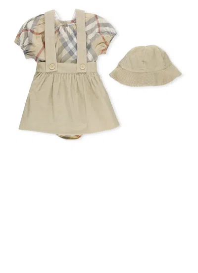 Burberry Babies' Cotton Set With Print In Multi
