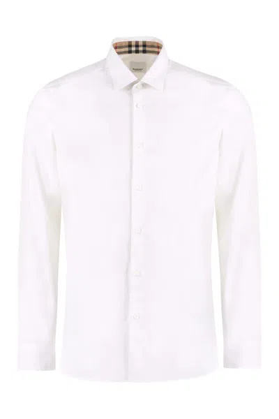 Burberry Cotton Shirt In White