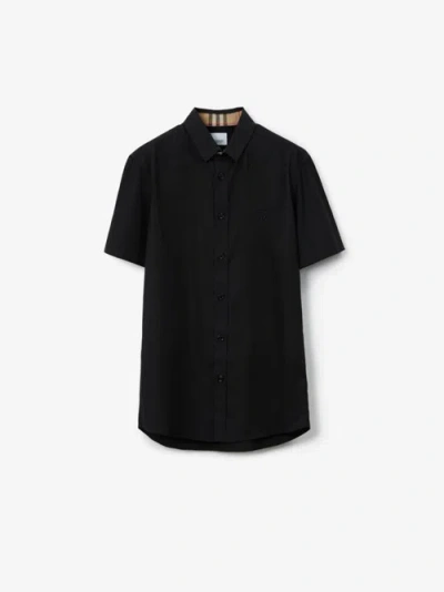 Burberry Cotton Shirt In Black