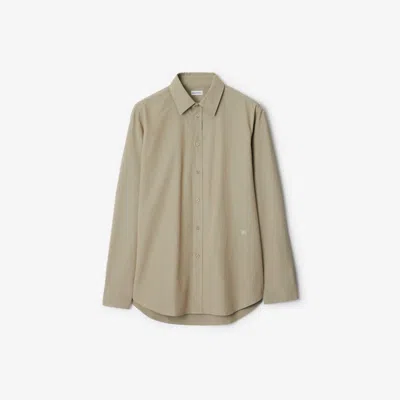 Burberry Cotton Shirt In Drizzle